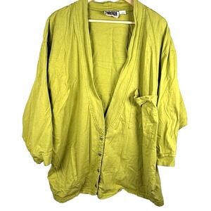 Forenza Lime Green Cardigan Sweater
